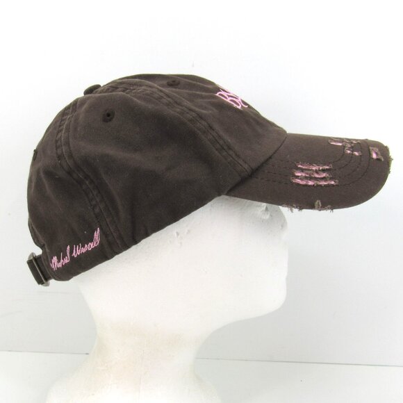 Bone Collector Michael Waddell Embroidered Logo Women's Brown & Pink Cap Hat - Picture 5 of 10